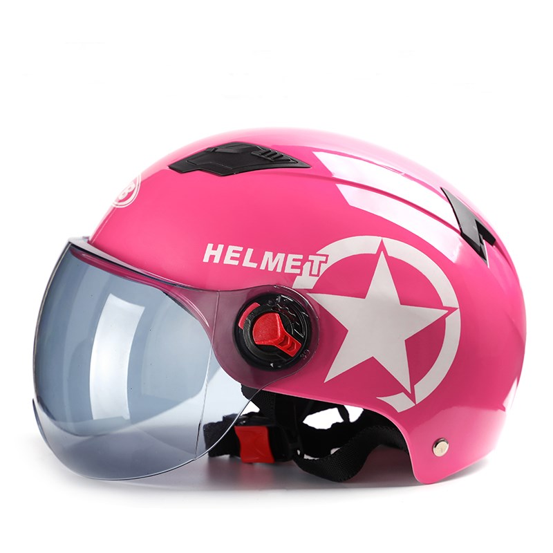 Saisika Motorcycle Helmet Scooter Bike Open Face Half Baseba - 图0