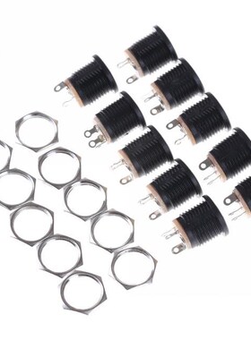 10Pcs 5.5*2.1 适用于  DC022 DC Power Supply Jack Socket Fema