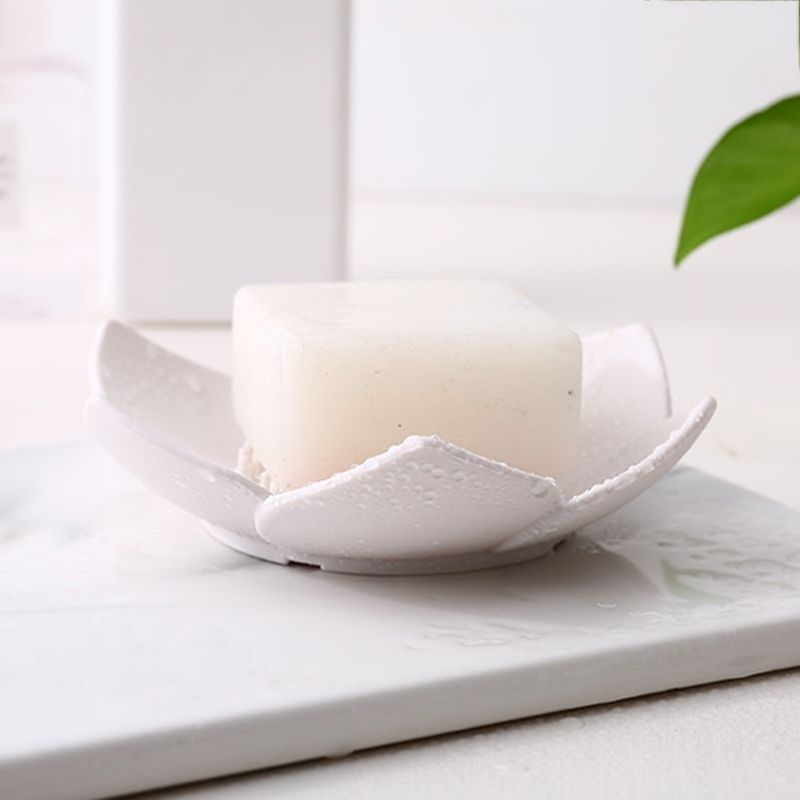 Flexible Silicone Bathroom Shower Soap Box Dish Storage Plat - 图1