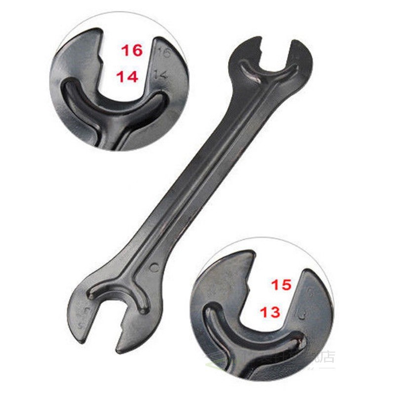 Bike Wrench Axle Hub Cone Spanner Bicycle Repair Tools Doubl - 图0