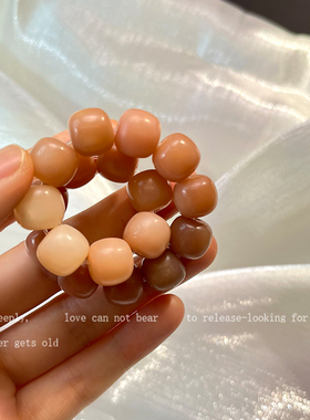 白玉菩提绕指柔小学生佛珠手持