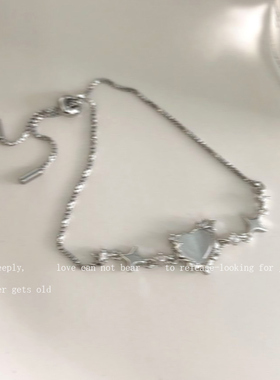 爱心猫眼石锆石抽拉高级感手饰品