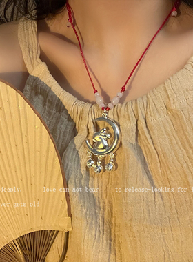 小兔子平安锁中古汉服配饰新中式