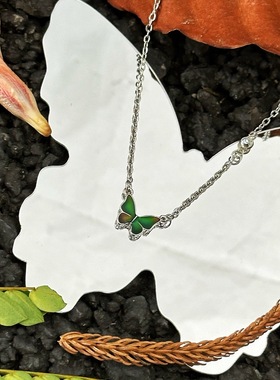 HOWEET温变变色蝴蝶项链高级