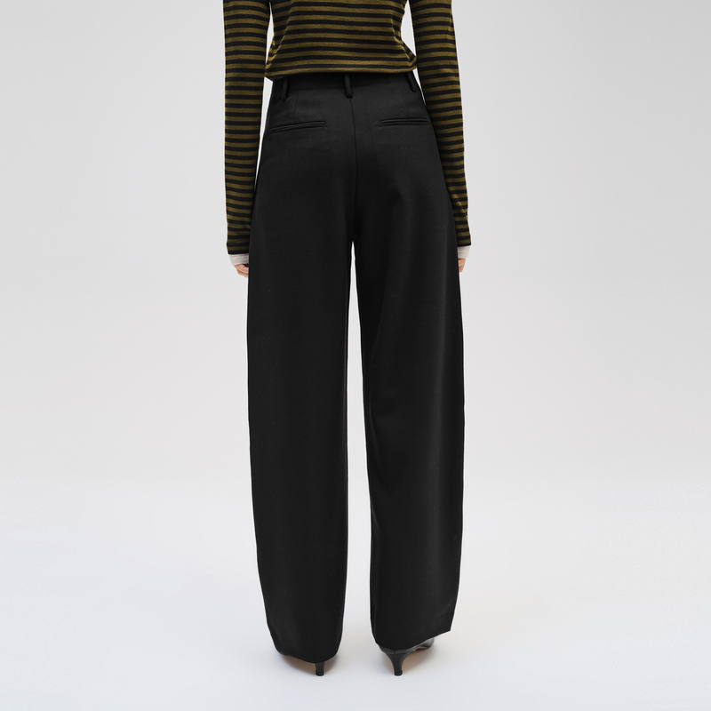 indicia标记商场同款秋季简约通勤时尚廓形休闲西装裤 F2C4KZ437F - 图3