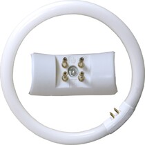 Old-fashioned round lighting tube annular suction top round tube T632W40W22W55WT5 three base color energy-saving lighting tube balcony