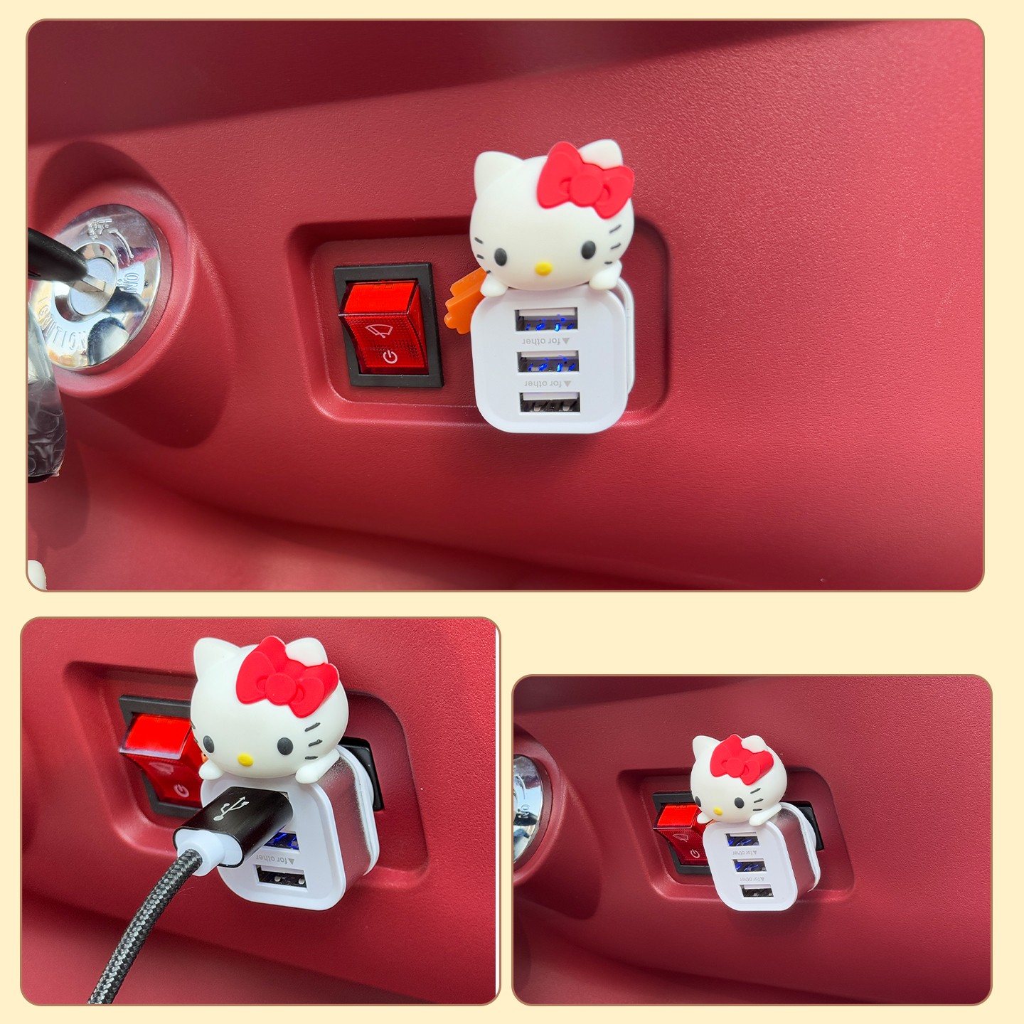 适用雅迪cL9三轮车载usb扩展器手机充电器实用物件cl9s电动车配饰 - 图1