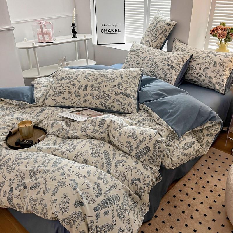 bedsheet sets fitted bed sheet set bedding cover床单套装-图2