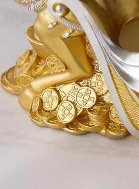 招财马拉车红酒架子酒柜装饰品摆件电视柜家居饰品树脂工艺品复古