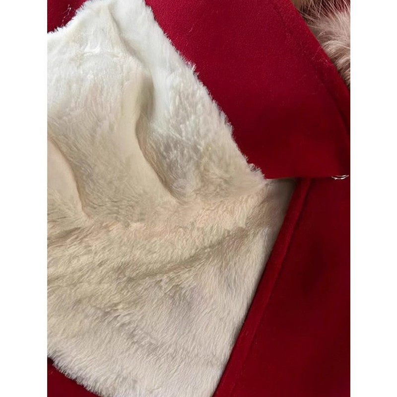 女童拜年服外套2025新款秋冬季红色风衣儿童洋气时髦喜庆新年战袍,淘宝优惠券,粉丝福利购,淘宝优惠卷