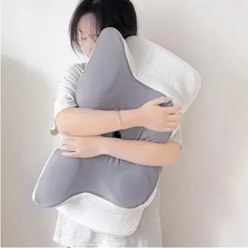 亚马逊蝶形记忆枕慢回弹记忆棉枕头不塌护颈枕成人颈椎枕 - 图1