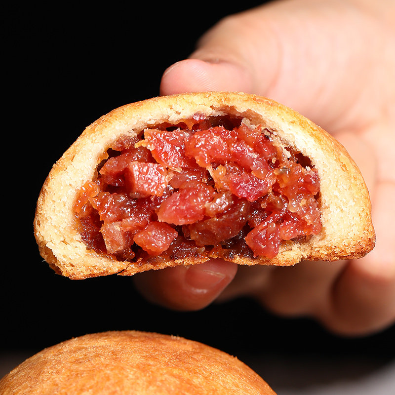 红塔云腿月饼老式纸包云腿云南特产宣威火腿滇式糕点中秋送礼盒装