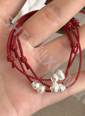 足银999葫芦红绳新年礼物学生