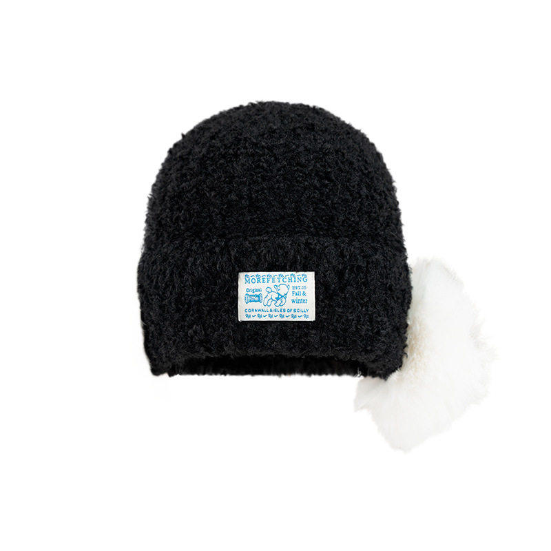 毛绒针织帽女冬季加厚保暖冬天防寒护耳帽显脸小毛线帽可爱耳包帽,淘宝优惠券,粉丝福利购,淘宝优惠卷