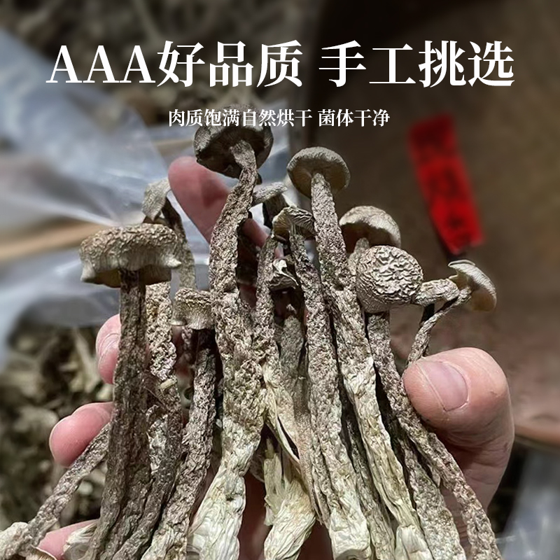 鹿茸菇脆脆菇香菇无碎干货400g鹿茸菌新鲜野生菌无熏硫煲汤食材 - 图1