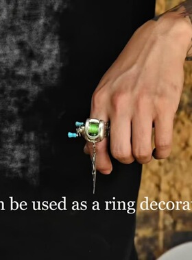 跨境奇趣个性迷你路亚Fishing Reel Jewelry Set线轮首饰套装项链