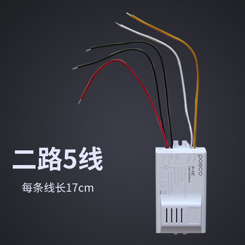 分段开关数码控制器智能二路三段客厅灯吸顶灯两控制加强型灯控器