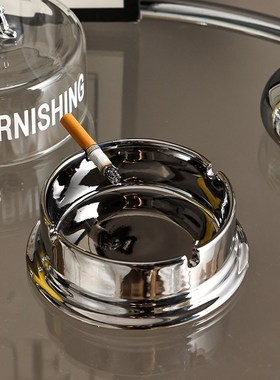 速发轻奢兔子烟灰缸带盖防飞灰家缸个性用意客厅茶几烟创装饰摆件