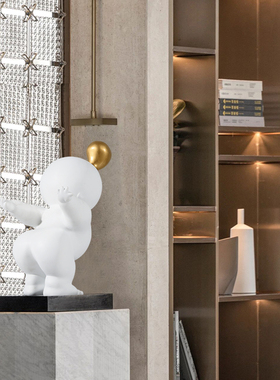 速发抽象人意艺术摆件创物视厅雕塑样板间酒店家居卧室电客柜玄关