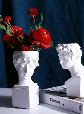 速发树脂人几创意摆像设计少雕塑花瓶艺术轻奢客厅茶件装饰