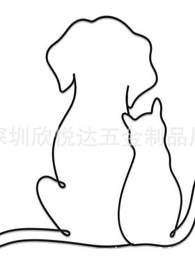 北欧家居软装铁艺工艺品挂件壁饰卧室装饰品墙上造型创意家居装饰