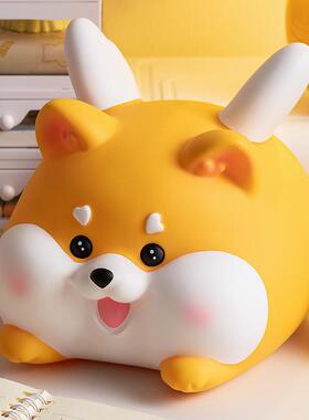 创意小狗儿童卡通可爱存钱罐2024年新款只进不出大容量储蓄罐