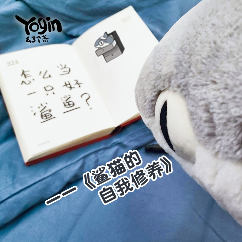 【yogin幺了个菁指定店铺】鲨猫毛绒公仔抱枕大号猫鲨玩偶礼物