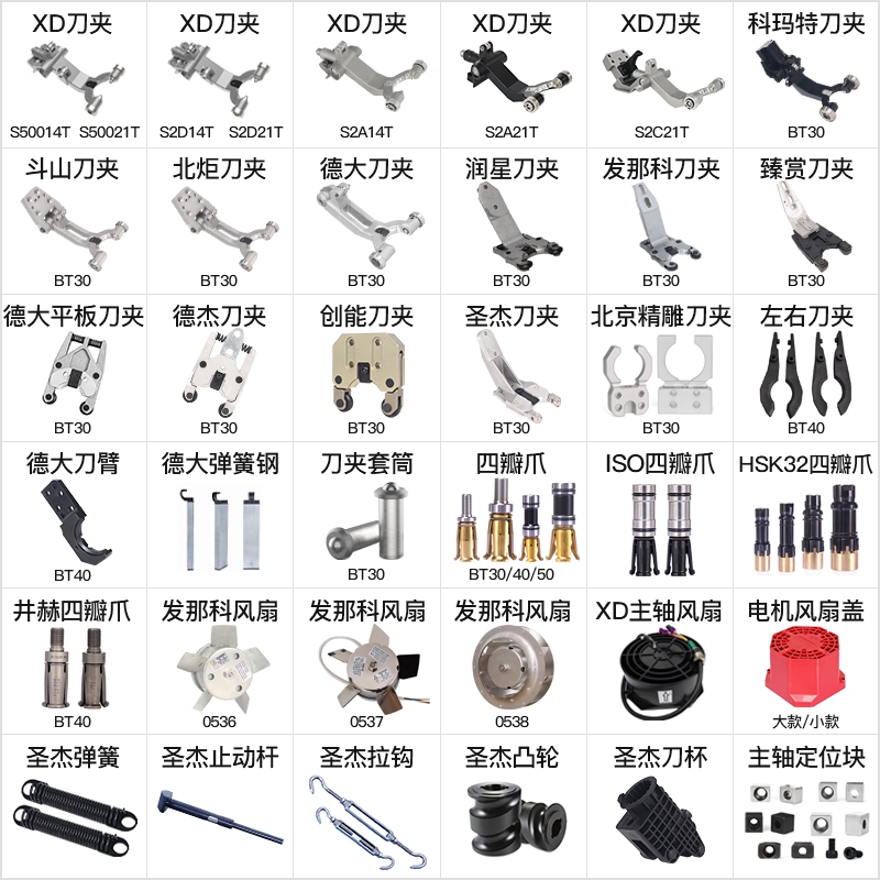 圣杰刀库配件BT30刀爪刀夹凸轮刀杯台群台一润星全系原装机床配件,淘宝优惠券,粉丝福利购,淘宝优惠卷