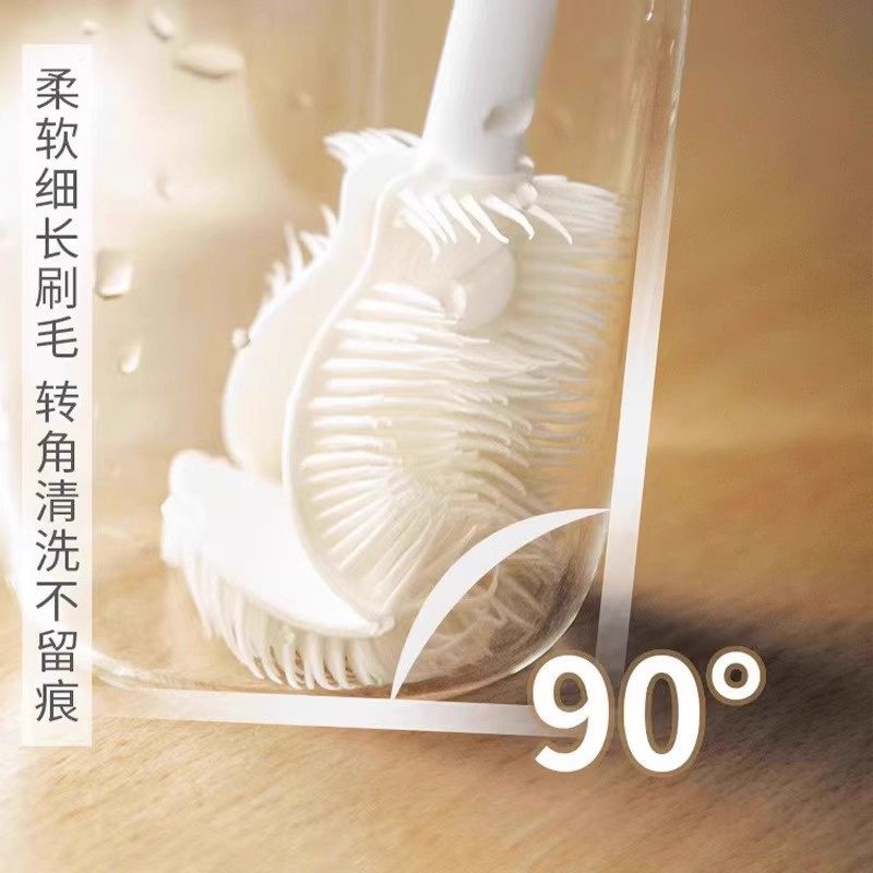 长柄洗杯刷硅胶水杯折弯无死角奶瓶杯底专用神器家用多功能清洁刷,淘宝优惠券,粉丝福利购,淘宝优惠卷