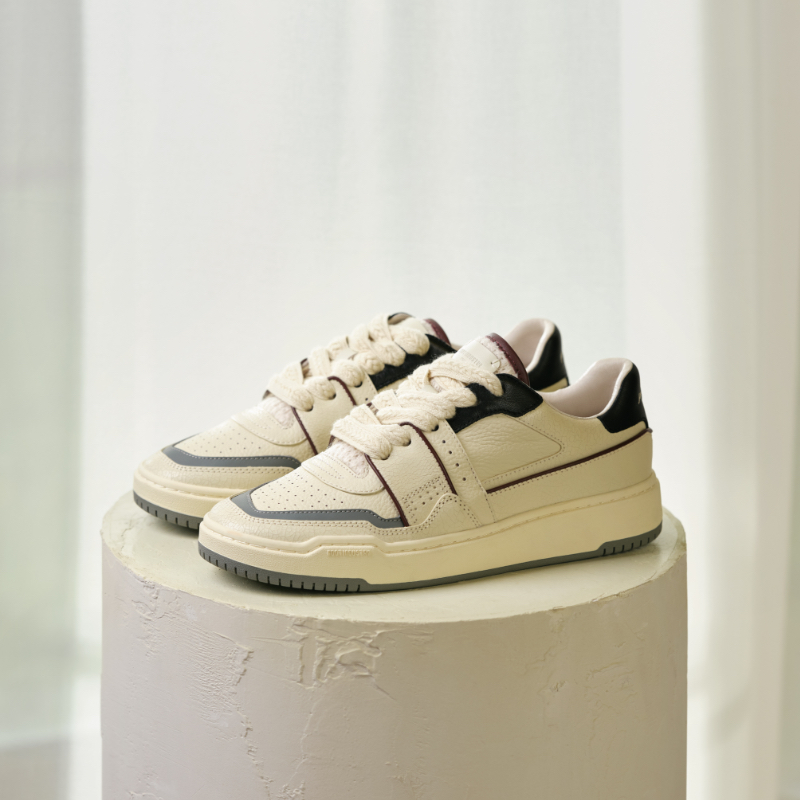 足下工业 FOOT INDUSTRY 90s板鞋休闲鞋黑白运动休闲舒适男女同款 - 图3