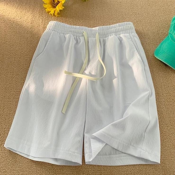 冰丝短裤男女夏季2024新款情侣装休闲宽松a字阔腿透气运动五分裤,淘宝优惠券,粉丝福利购,淘宝优惠卷