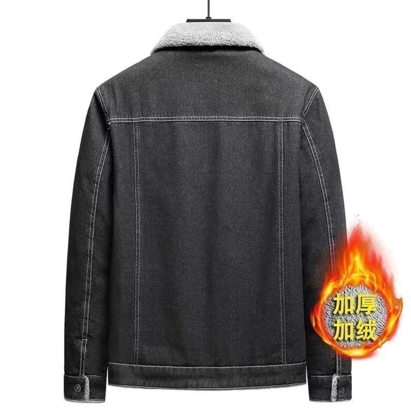 男士牛仔外套秋冬季加绒加厚宽松休闲夹克干活耐磨保暖工作服上衣,淘宝优惠券,粉丝福利购,淘宝优惠卷