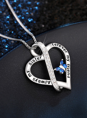 Personalized Butterfly Necklace Love Girlfriends Birthday