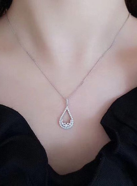 Ol Wedding Bride Jewelry Light Luxury Hollow Pear-shaped