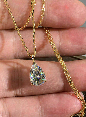 French Romantic Necklace Pear-shaped Cute Jewelry Daily