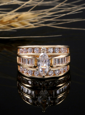 Women's Copper Ring Fashion Engagement Jewelry