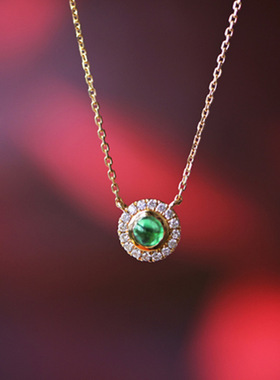 Small Fresh Simple Necklace Egg Surface Light Luxury