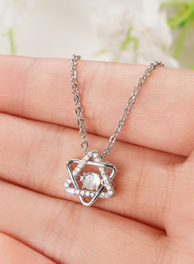 Star Pendant Necklace Female Six-pointed Star Niche Jewelry
