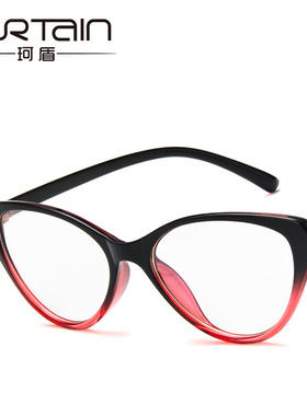 日系moleubak新款时尚猫眼眼镜框 文艺小清新眼镜架欧美配近视