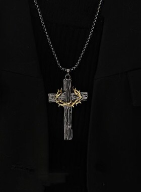 新款十字架个性项链女
