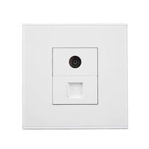 New 86-type internet TV plug-in wall starts with r seat T board V cable TV straight off Internet computer plug 