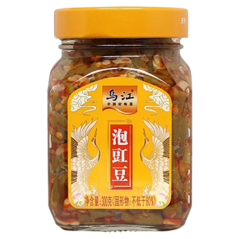 【4瓶装】300g瓶装乌江下饭菜泡豇豆泡菜开味小菜酸豆角脆爽,淘宝优惠券,粉丝福利购,淘宝优惠卷