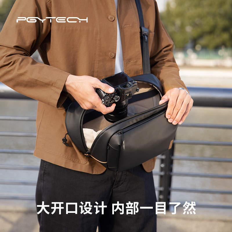 PGYTECH OneGo单肩包 V2 6L 10L摄影包斜挎包放索尼佳能富士微单相机通勤包胸包斜挎背包4L蒲公英PGY单肩背包 - 图1