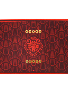 李居明太岁门垫五帝铜钱好运地垫