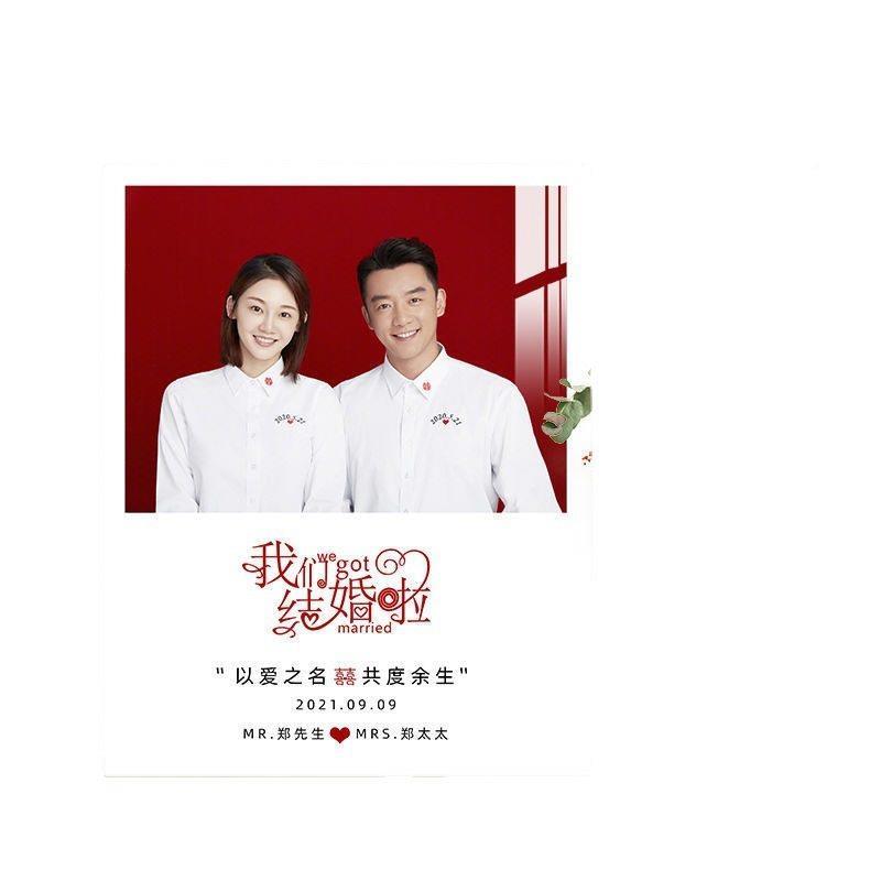 RXF结婚相框结婚证记证件照摆台加洗照片意婚姻登纪创念日摆件-图1