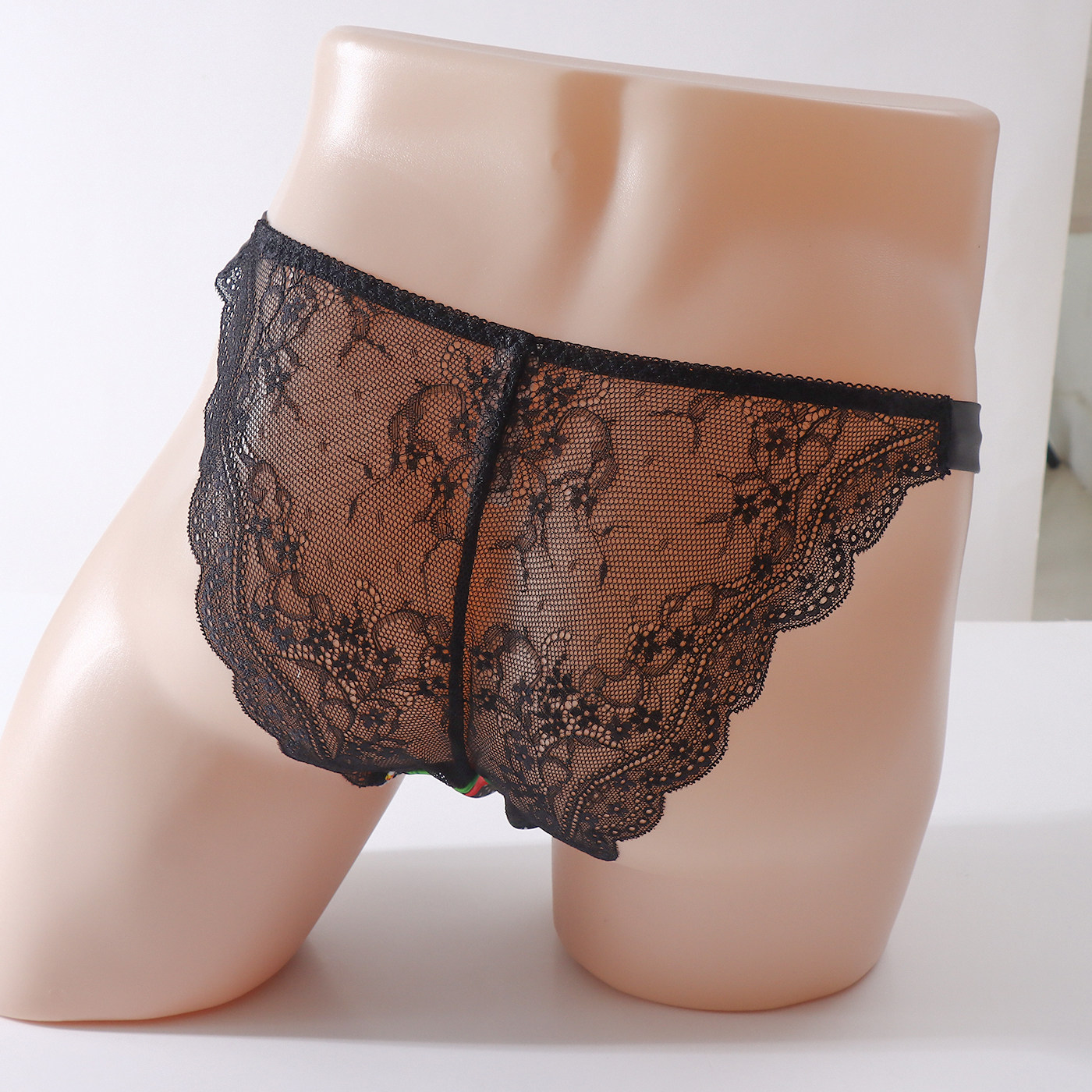 性感男士蕾丝草莓印花低腰T裤三角裤,淘宝优惠券,粉丝福利购,淘宝优惠卷