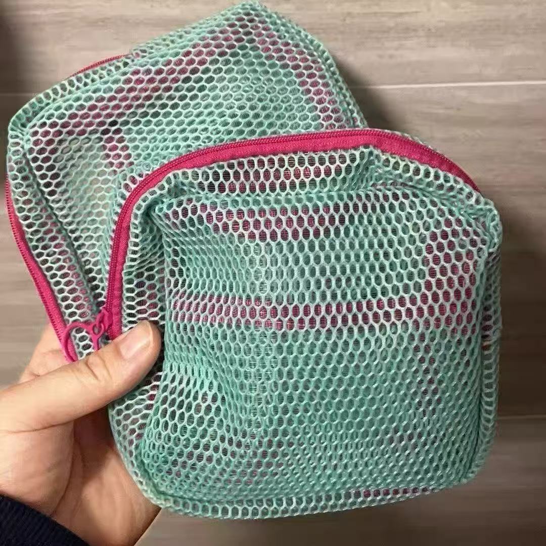 旅行旅游户外透明杂物收纳彩色豆腐包超轻网格包多功能耐用大容量 - 图0