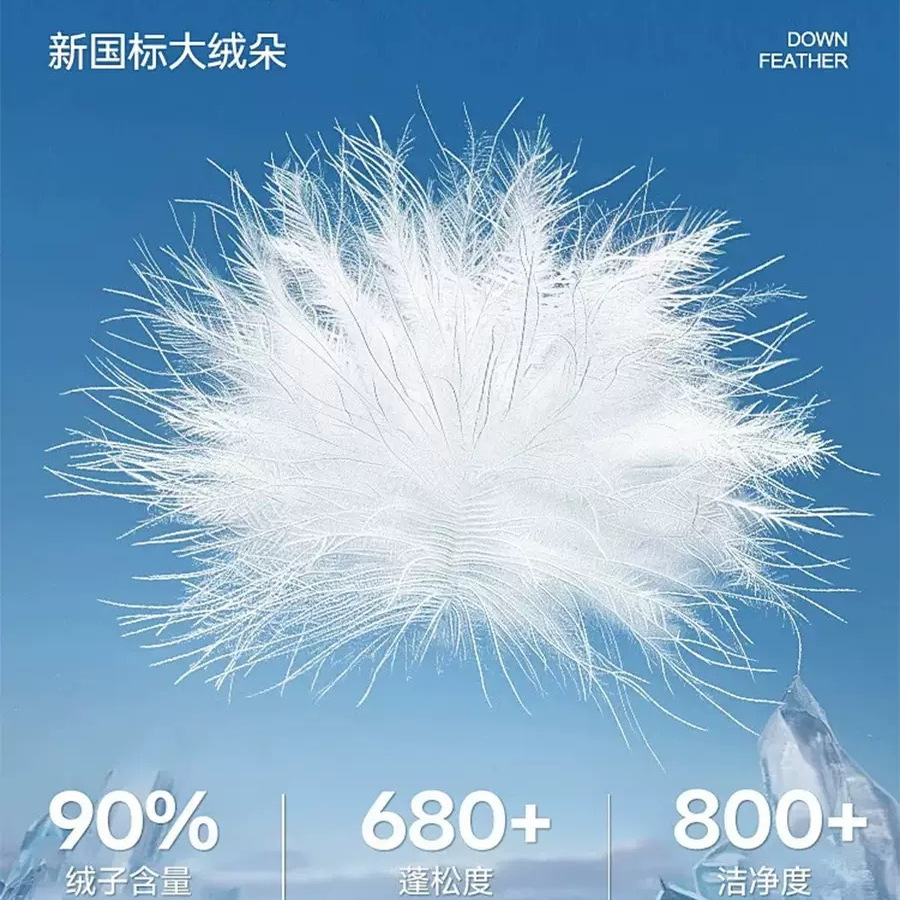 裤小仙冬季轻薄羽绒服软壳衣90白鸭绒外套酷小仙男女情侣款上衣 - 图0