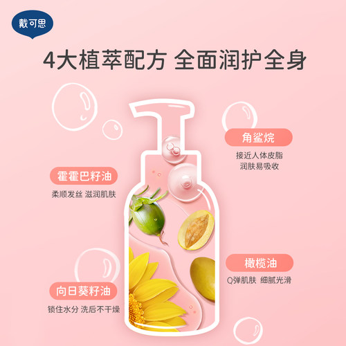 戴可思儿童沐浴露洗发水二合一氨基酸洗发沐浴乳宝宝专用洗护 - 图0