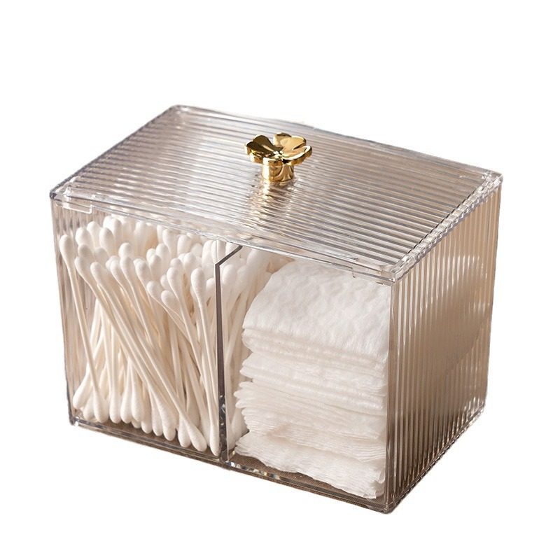 别人家轻奢化妆棉收纳盒棉签盒家用梳妆台化妆品口红带盖棉棒盒子,淘宝优惠券,粉丝福利购,淘宝优惠卷